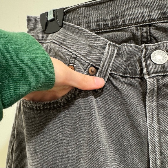 Levi’s‎ 501 Black Wash Button Fly Jeans W27 - Picture 3 of 8